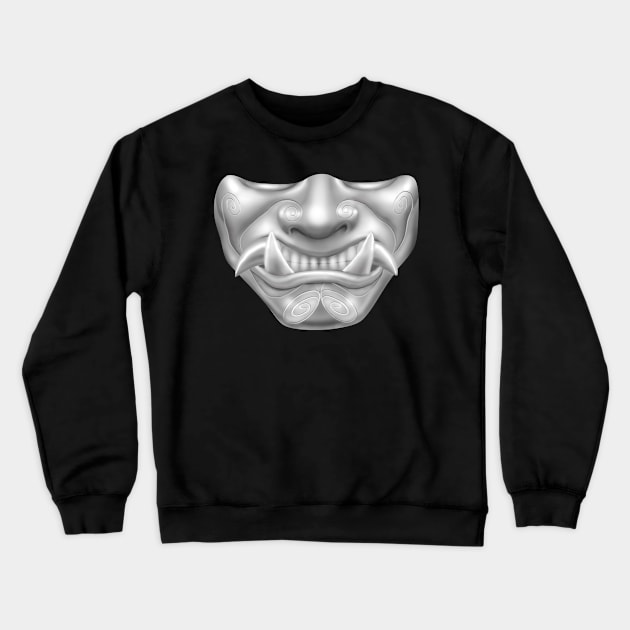 Ninja Oni Mask Crewneck Sweatshirt by AyotaIllustration